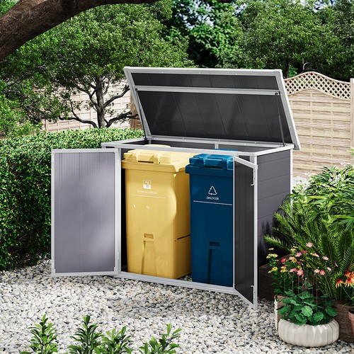 Plastic garden storage shed - plastic,