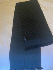 GUCCI GG BLACK Scarf 36x186cm
