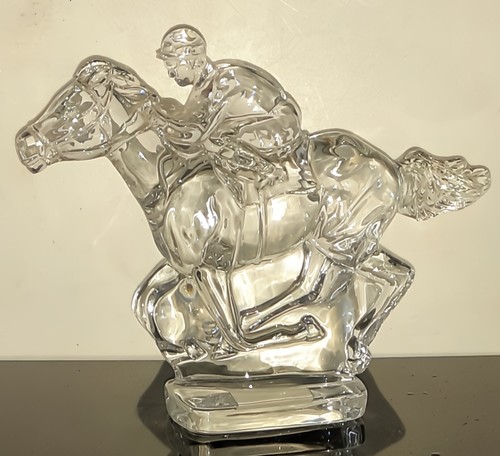 Waterford crystal jockey - crystal, on