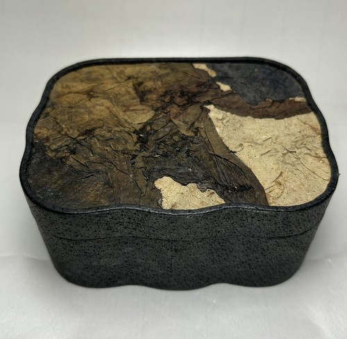 Vintage leather jewelry box - vintage,
