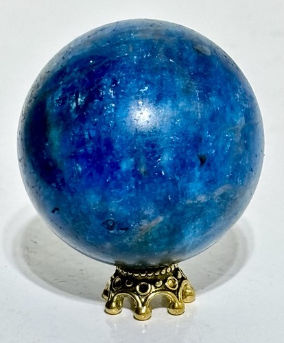 Blue apatite crystal ball - crystal,