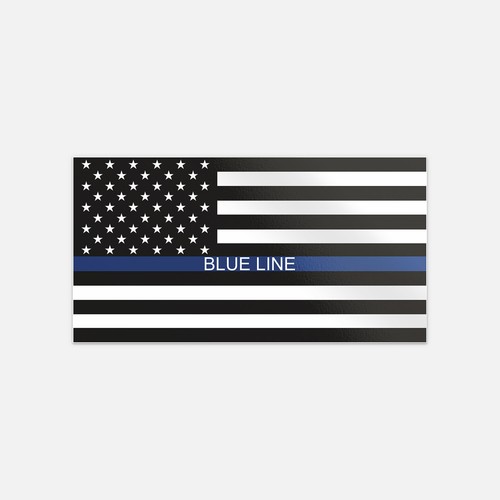 Thin blue line - american, flag