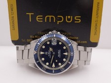 TUDOR by ROLEX SUBMARINER 75090 NEVER POLISHED 1993 BLUE DIAL AUTOMATIC WATCH