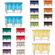 2pc solid faux silk swag - 2pc,