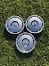 Set of 3x Mercedes 15” Wheel Trims W124 W201 Hub Caps 1244010424 Used Genuine