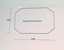 Stove Glass to suit Efel/Effel