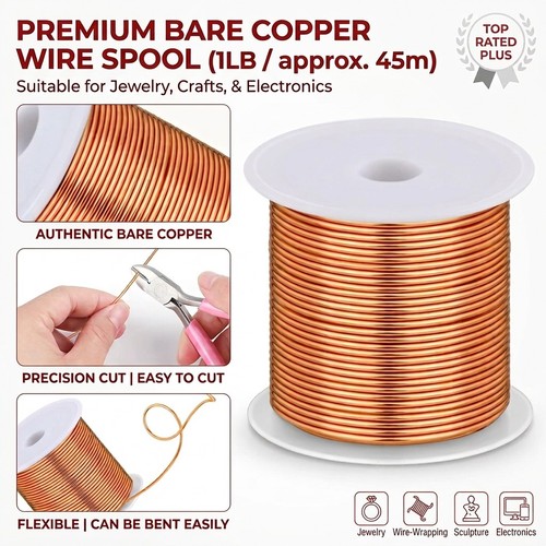 Copper wire 06mm 2mm - copper, 0.06mm-1.2mm