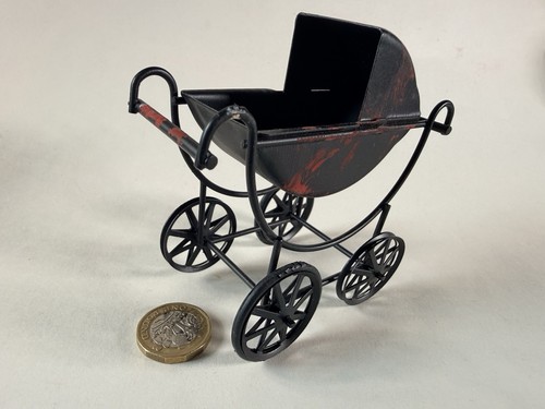 Dolls house victorian pram - house,