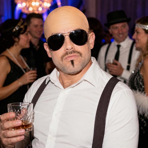 Bald head costume - bald,
