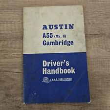 Austin A55 Mk 2 Cambridge Drivers Handbook A BMC Publication Vintage 