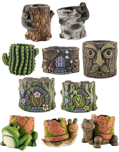 Cement plant pot outdoor - pot,