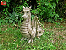 Large Dragon Garden Ornament Decor Figurine Statue Outdoor Home Art Resin Gift 