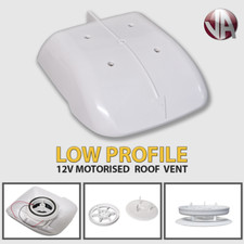 Low Profile Motorised Roof Vent 12V Compact Small Extractor Taxi Van Caravan Dog