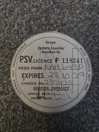 Psv driver badge - psv, eastern