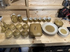 Denby ode dinner set, brown vintage dinner set bundle 42 Piece