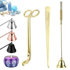 3x Craft Candle Tool Set Christmas Set Scissor Wick Trimmer Snuffer Extinguish