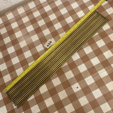 Antique Vintage Brass 24” Stair Rods x 13 Rods Only Salvage 6mm / 1/4” Approx