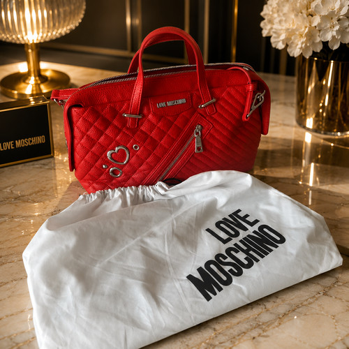 Red moschino bag stunning new - moschino,