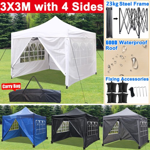 3mx3m heavy duty pop gazebo - 3mx3m, up