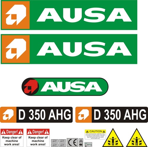 Ausa 350ahg dumper decal - d,