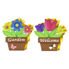 2Pcs Wooden Tulip Adornment