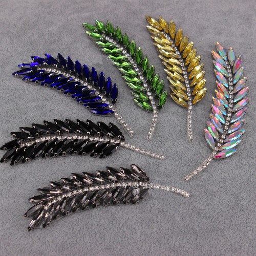 Rhinestone leaves gown - leaves,