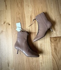 Zara Brown Taupe Lace Up