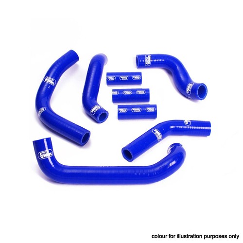 White samco silicon rad hoses - samco,