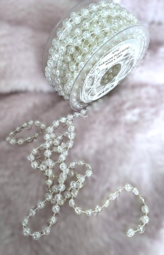 Apac pearl bead string white - pearl,