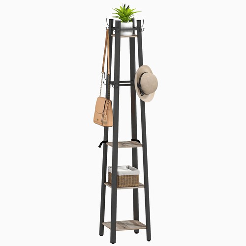 Homcom industrial coat stand - homcom,