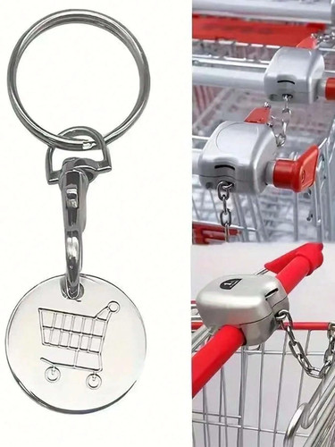 Trolley coin keyring removable - trolley,