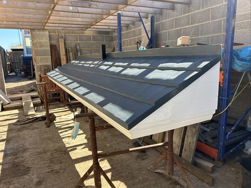 Fibreglass roof canopy 153 - fibreglass,