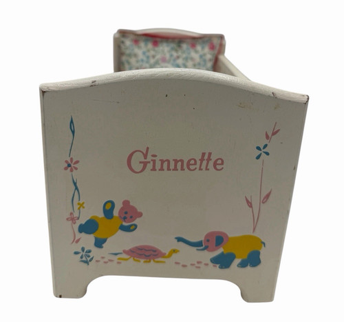 Ginnette doll crib - crib, wood