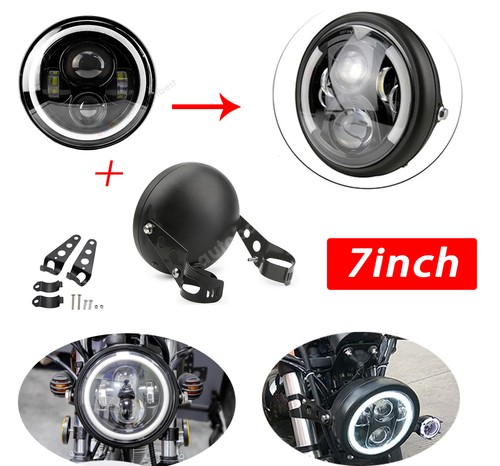 Inch motorcycle headlight - 7, +