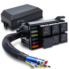 6 Way Car Blade Fuse Box Block