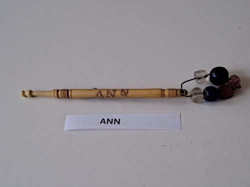 Antique bone lace bobbin with - bone,