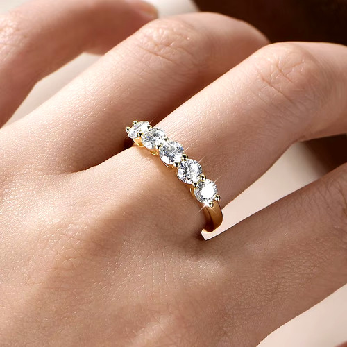 Half eternity 14k gold filled - half,