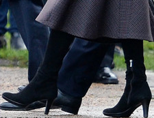 Russell & Bromley Rhumba Black Suede Boots 39 UK 6