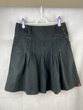SKUNKFUNK SKFK Skirt Size 2 UK 12-14 Black A line Knee Length Vintage UNWORN