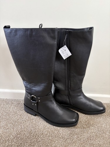 Simply black real leather - black,