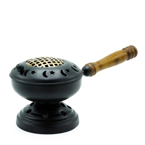 Large iron censer incense - censer,