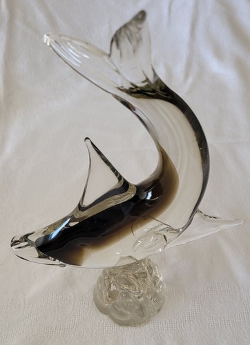 Murano glass merlin leaping - glass, "merlin"
