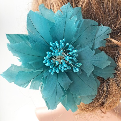 Goose feather flower - feather, millinery
