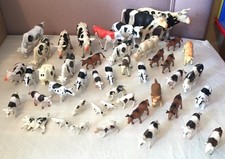 Vintage 40 Plastic Rubber Cows