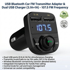 Bluetooth FM Transmitter Car