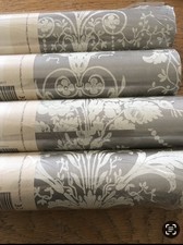 Laura Ashley wallpaper Josette Pewter (featuring metallic inks)  5 rolls PPR