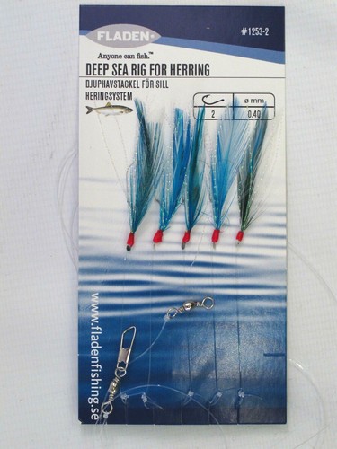 Blue white feather rigs - blue,