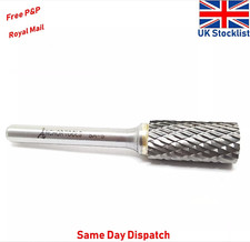 Cylinder Carbide Burr 6mm Shank Diamond Cut 1/2" SA 5 Industrial De Burring