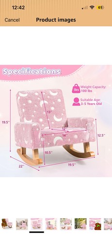 Kids rocking chair glow the - kids,