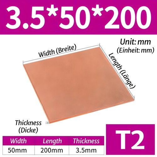 Pure copper sheet plate - pure, sheet/plate